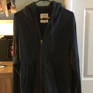 J Crew zip up hoodie - Navy